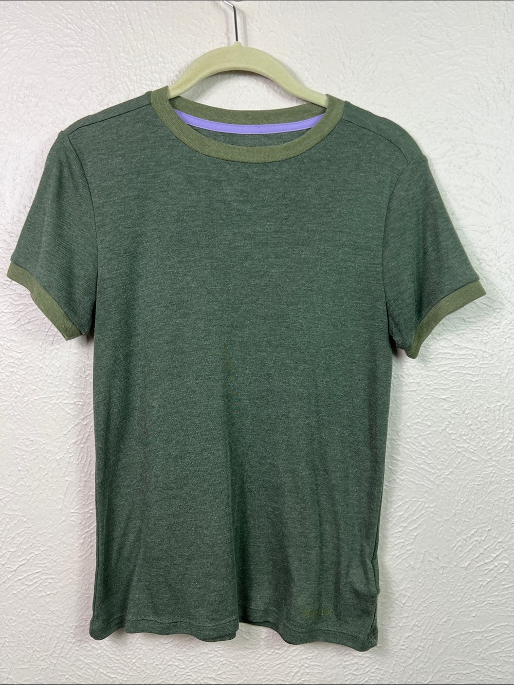 Marmot Green Short Sleeve Ringer T-Shirt Top Small
